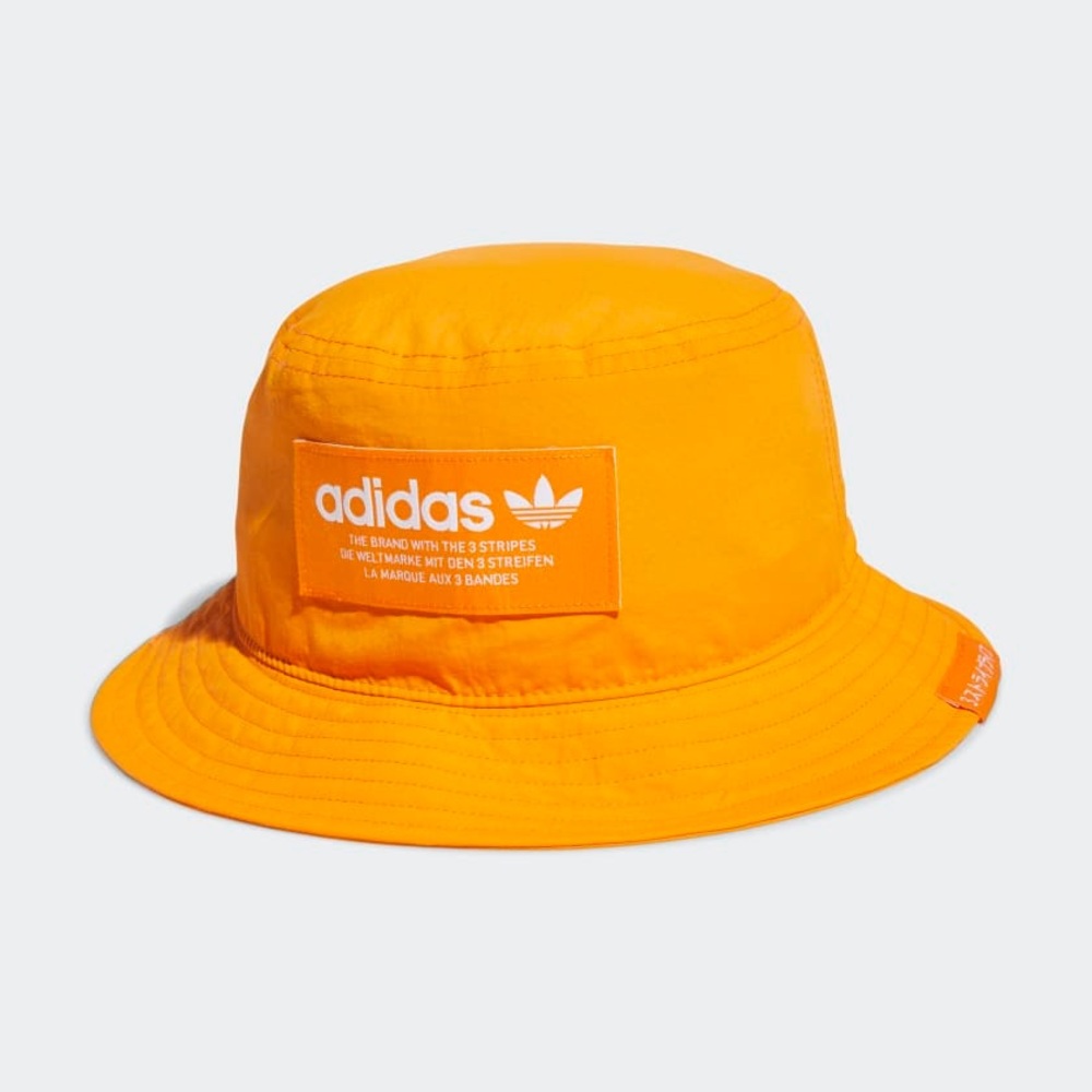 Adidas men Bright Orange bucket Hat new with tags